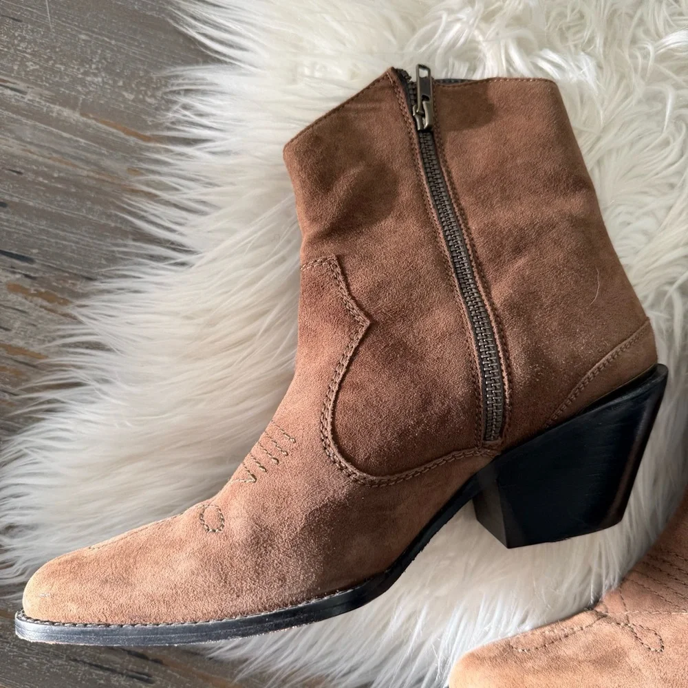 Spell Safari Suede Ankle Boots in Chocolate EU 39 - Picture 7 of 9